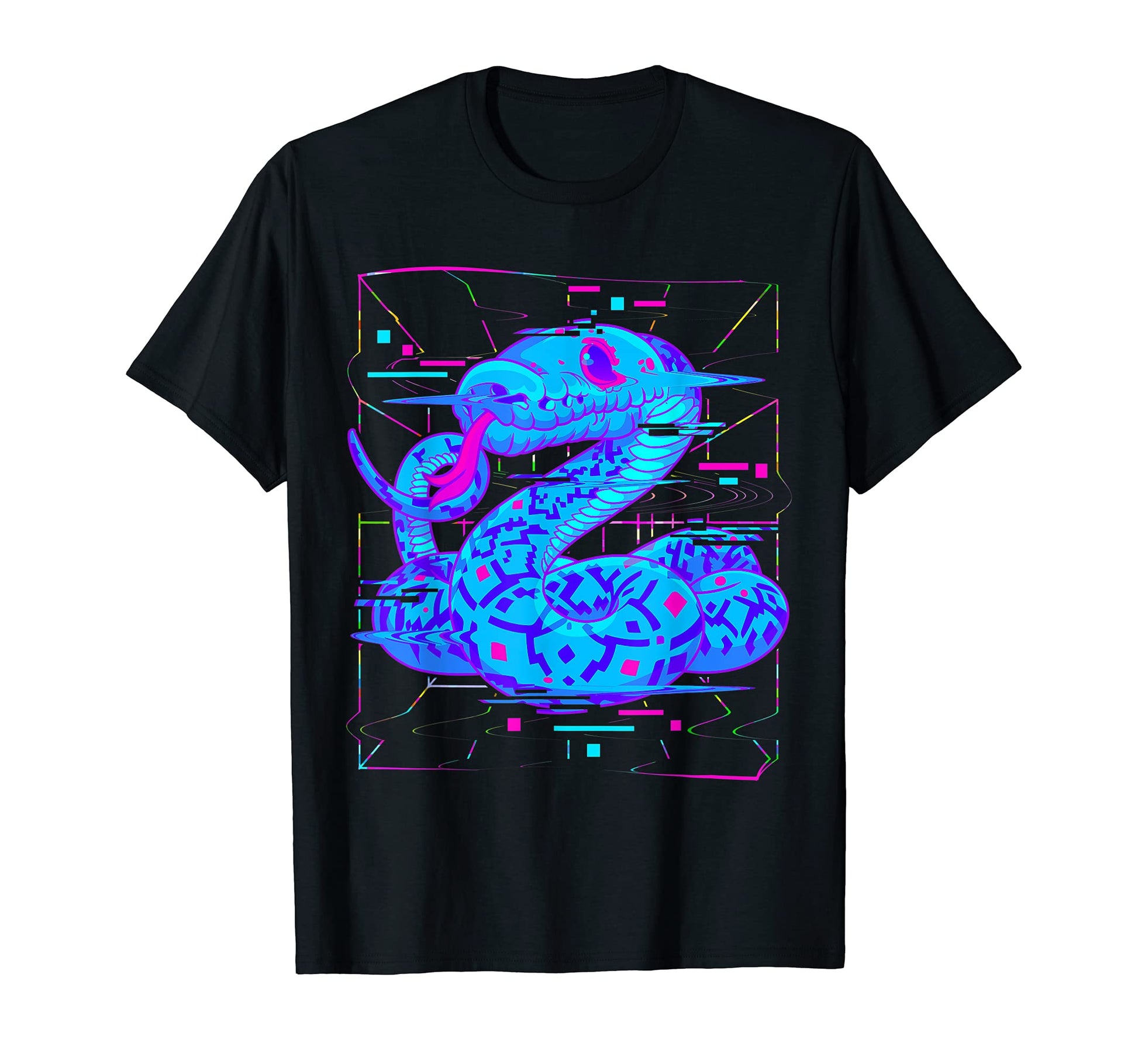 Vaporwave Pastel Goth Snake Aesthetic T-Shirt - Graphic Print Unisex - T-Shirt, Sweatshirt, Hoodie