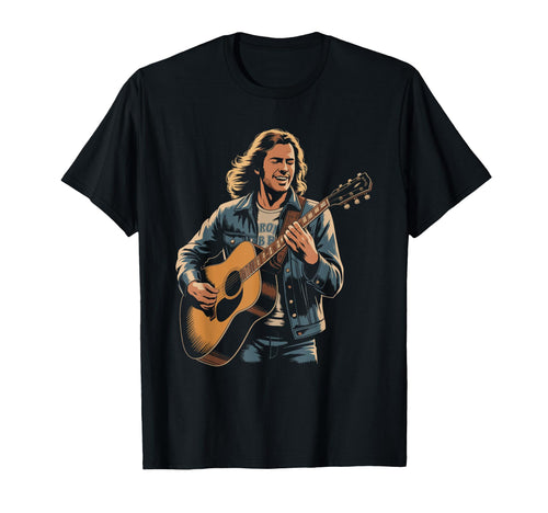 Acoustic Guitar Distressed Art T-Shirt - Novelty Apparel Unisex - T-Shirt, Sweatshirt, Hoodie