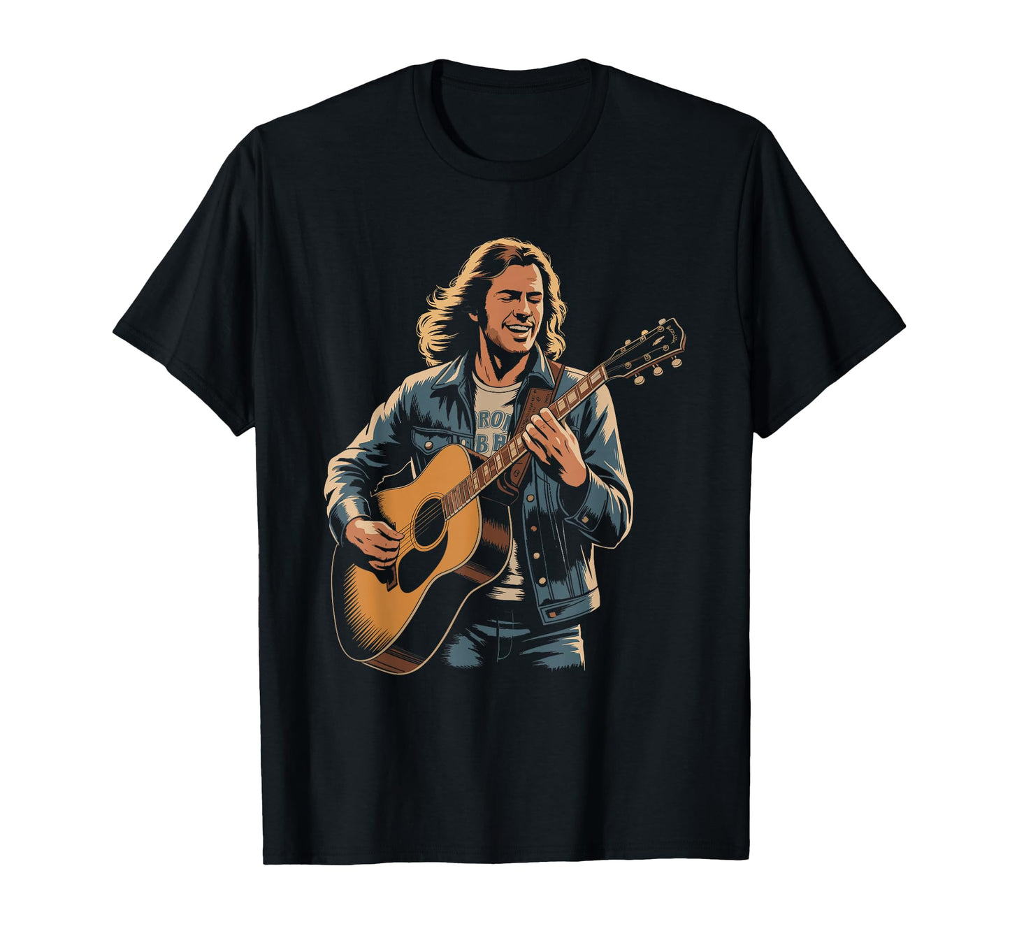 Acoustic Guitar Distressed Art T-Shirt - Streetwear Style for Adults - T-Shirt, Sweatshirt, Hoodie