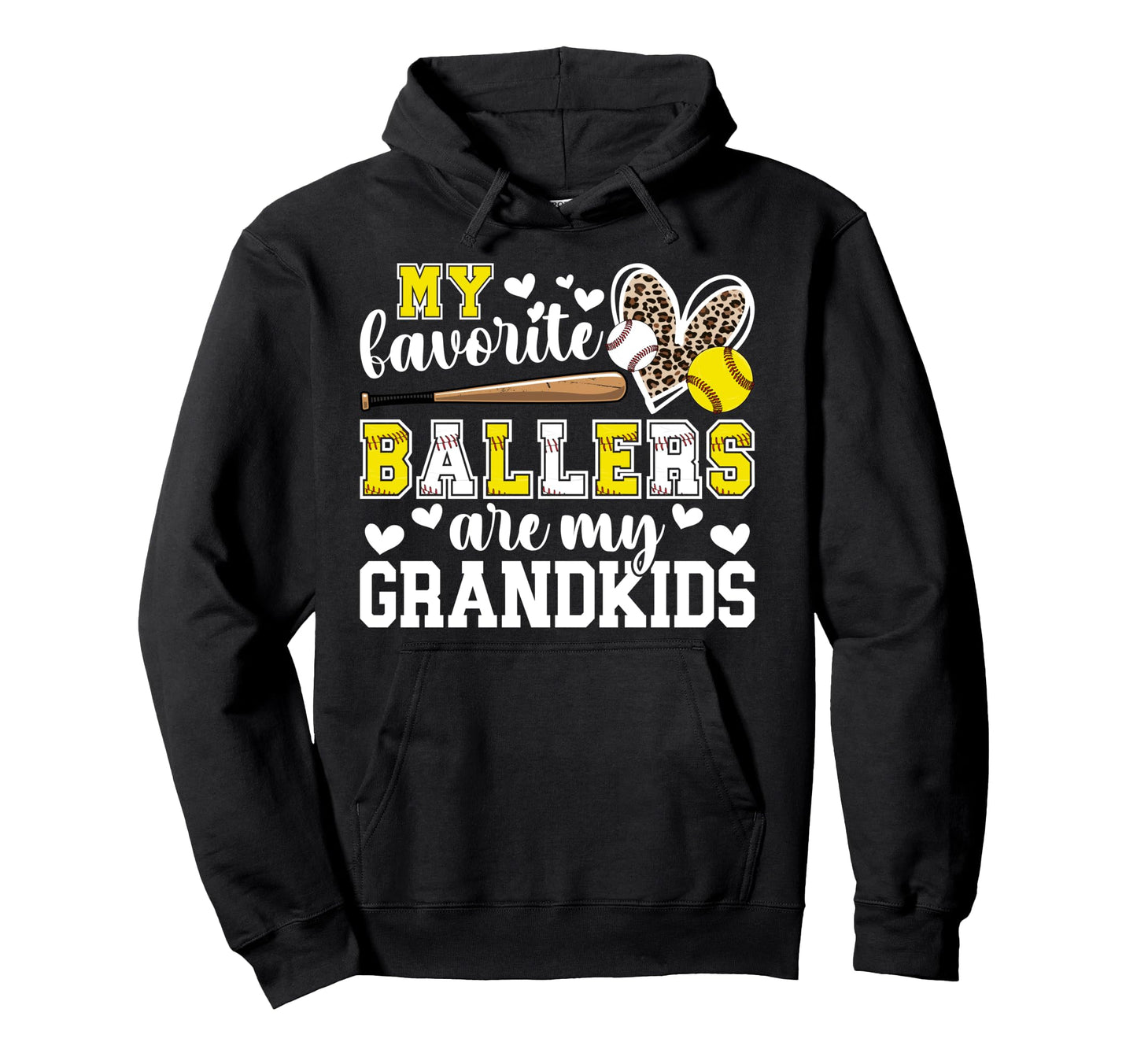 My Grandkids Baseball Softball Gigi Hoodie - Minimalist Print for Adults - T-Shirt, Sweatshirt, Hoodie