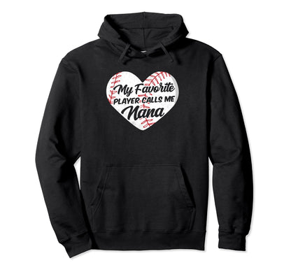Baseball My Favorite Player Calls Me Hoodie - Minimalist Print Men Women - T-Shirt, Sweatshirt, Hoodie