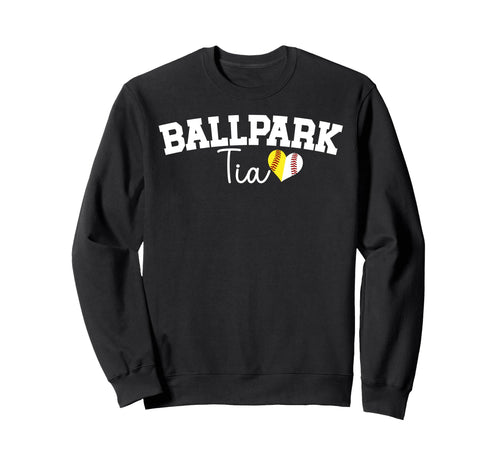Ballpark Tia Aunt Softball Baseball Sweatshirt - Minimalist Print Unisex - T-Shirt, Sweatshirt, Hoodie