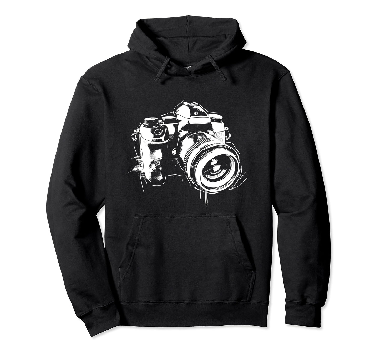 Camera Photography Watercolor Art Hoodie - Unique Graphic Unisex - T-Shirt, Sweatshirt, Hoodie