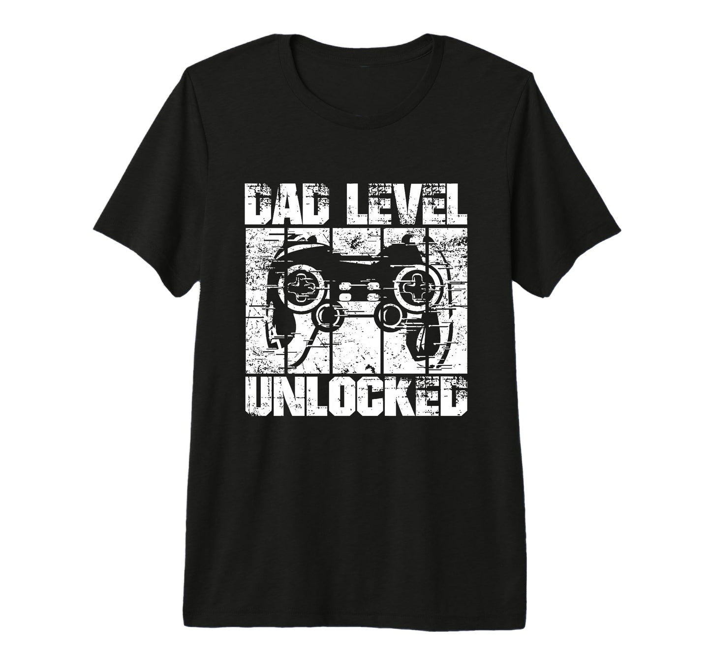Dad Level Unlocked Gaming Controller T-Shirt - Streetwear Style Men Women - T-Shirt, Sweatshirt, Hoodie