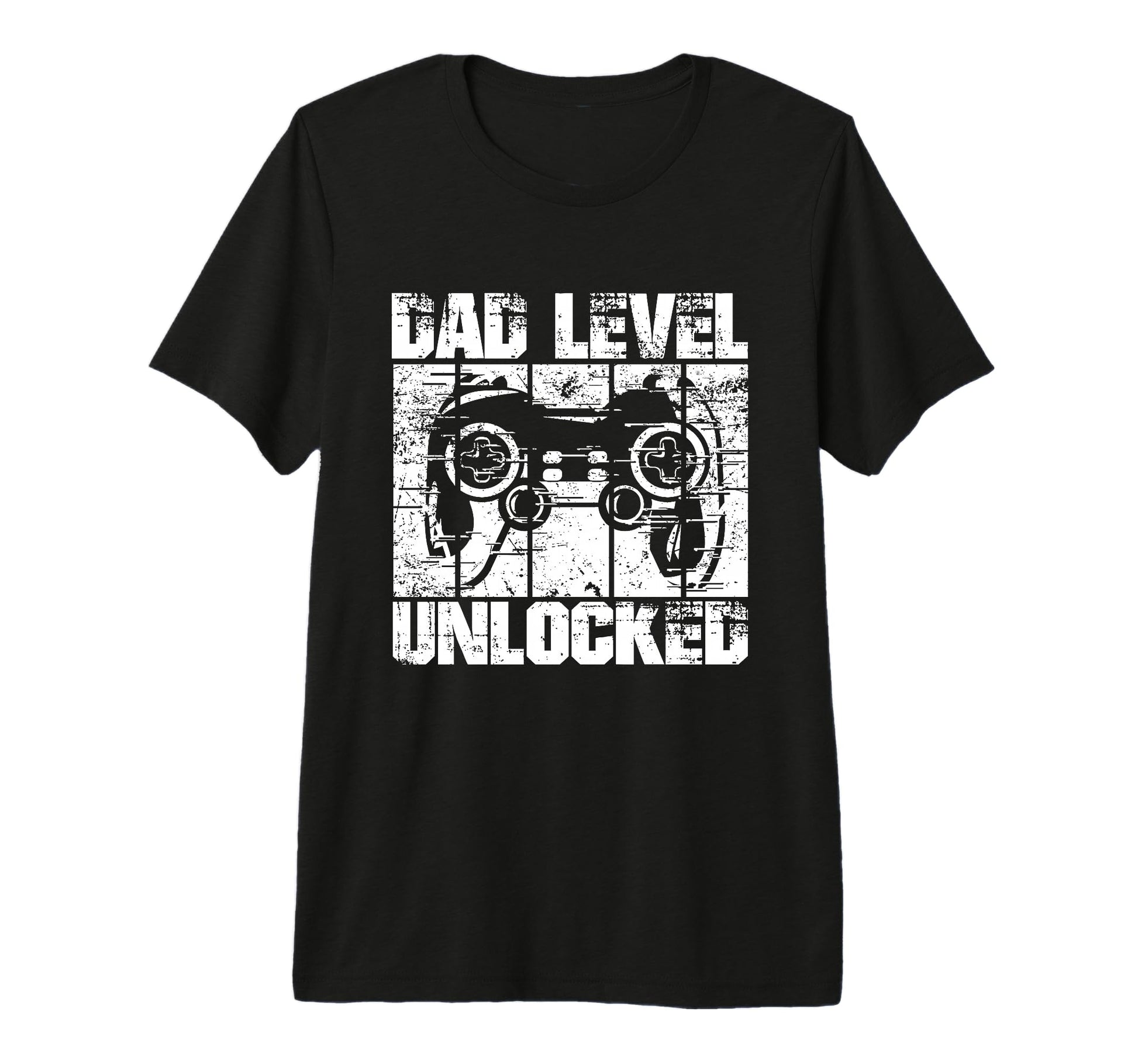 Dad Level Unlocked Gaming Controller T-Shirt - Streetwear Style Men Women - T-Shirt, Sweatshirt, Hoodie