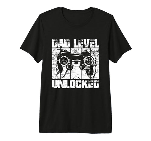 Dad Level Unlocked Gaming Controller T-Shirt - Streetwear Style Men Women - T-Shirt, Sweatshirt, Hoodie