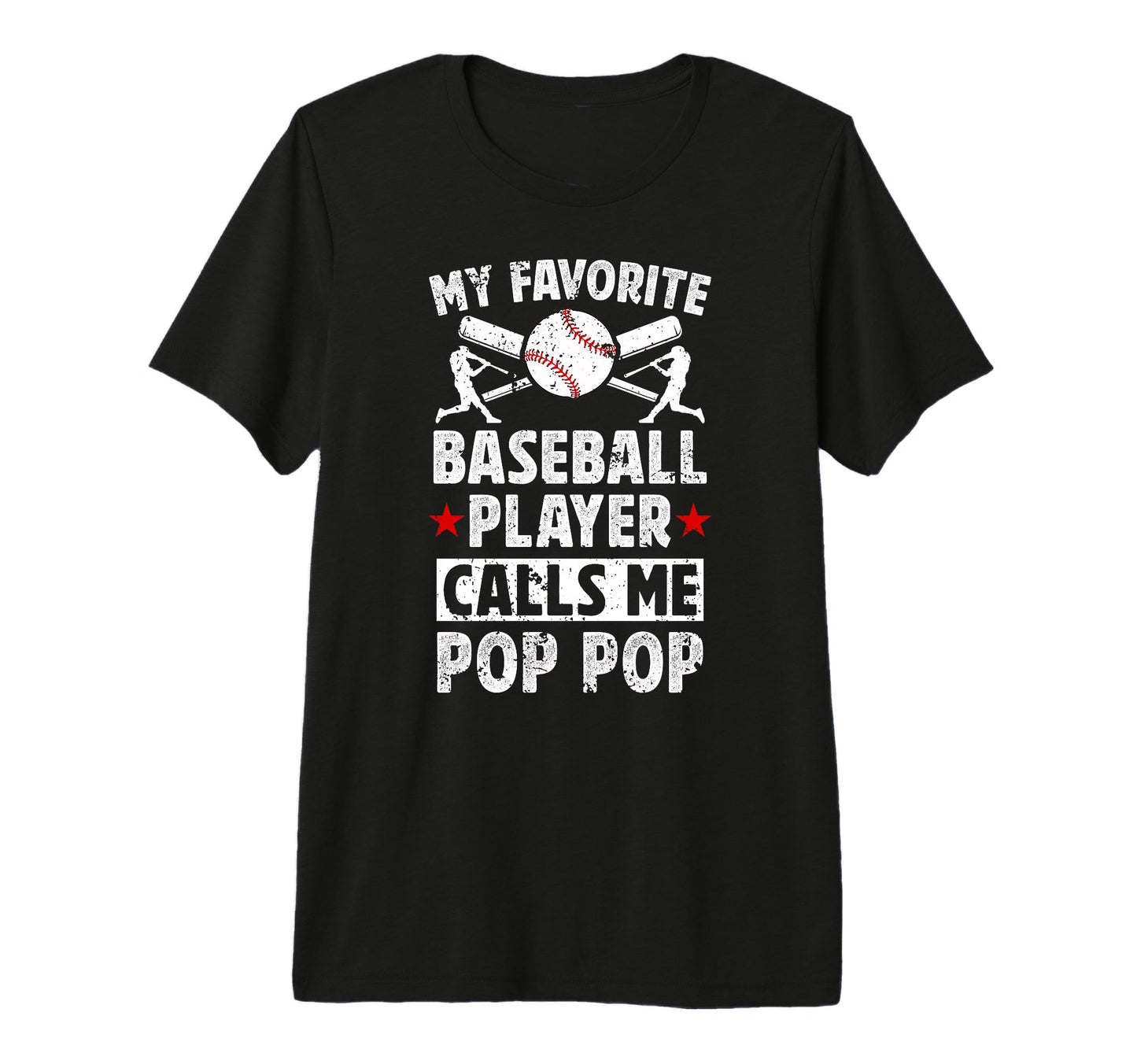 Mens My Favorite Baseball Player Pop Pop T-Shirt - Unique Graphic Unisex - T-Shirt, Sweatshirt, Hoodie