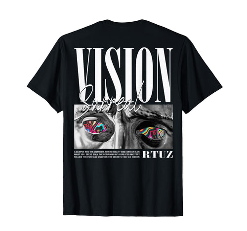 Rtuz Hip Hop Edgy Urban Y2K Back Black T-Shirt - Novelty Apparel Unisex - T-Shirt, Sweatshirt, Hoodie