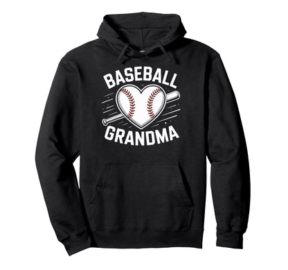 Proud Baseball Grandma Baseball Lovers Hoodie - Streetwear Style for Adults - T-Shirt, Sweatshirt, Hoodie