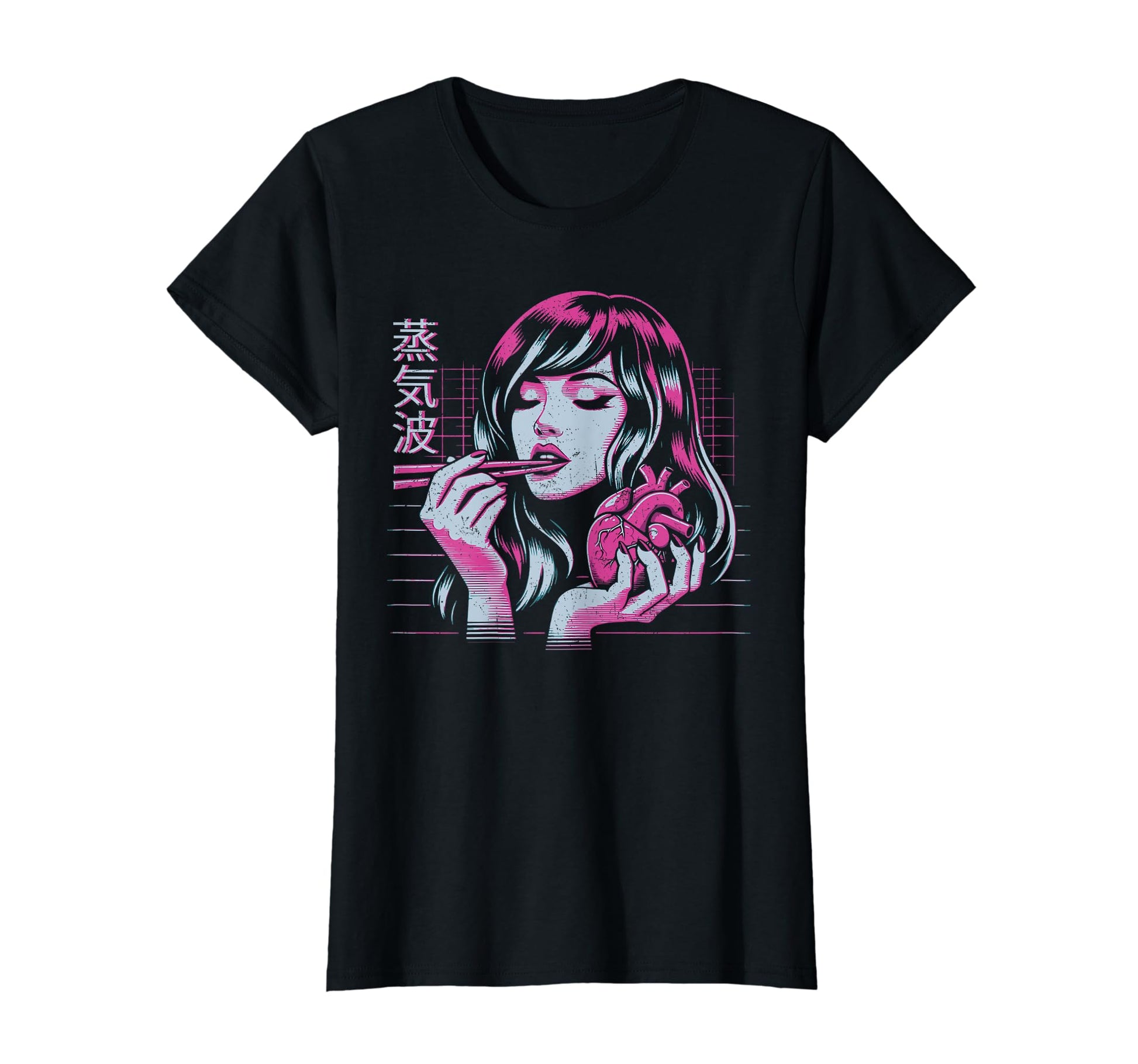 Anime Heart And Chopsticks T-Shirt - Fun Novelty Design for Adults - T-Shirt, Sweatshirt, Hoodie