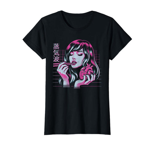 Anime Heart And Chopsticks T-Shirt - Fun Novelty Design for Adults - T-Shirt, Sweatshirt, Hoodie