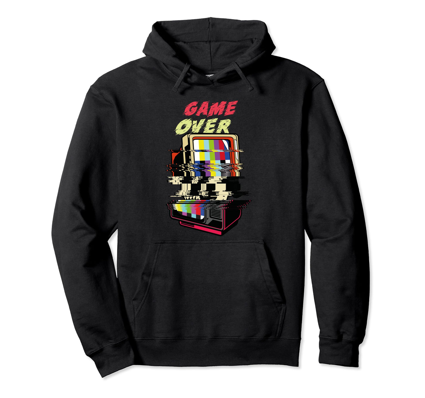 Vaporwave Aesthetic 80S Glitch Hoodie - Fun Novelty Design Men Women - T-Shirt, Sweatshirt, Hoodie