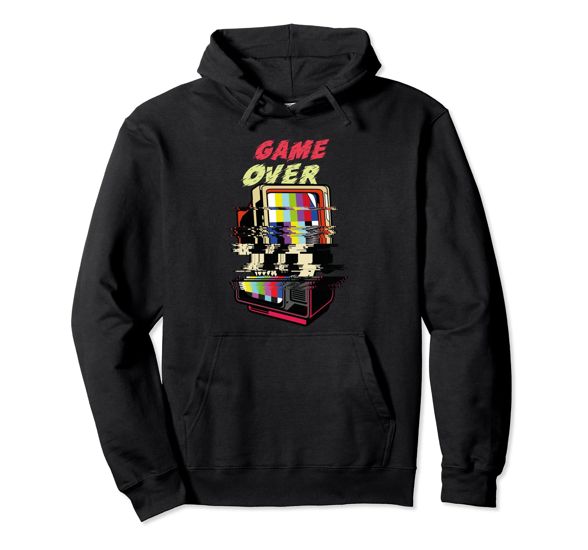 Vaporwave Aesthetic 80S Glitch Hoodie - Fun Novelty Design Men Women - T-Shirt, Sweatshirt, Hoodie
