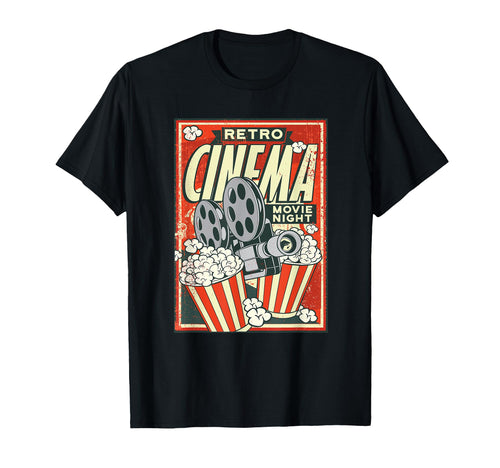 Cinema Camera Popcorn Sweatshirt - Trendy Graphic for Adults - T-Shirt, Sweatshirt, Hoodie