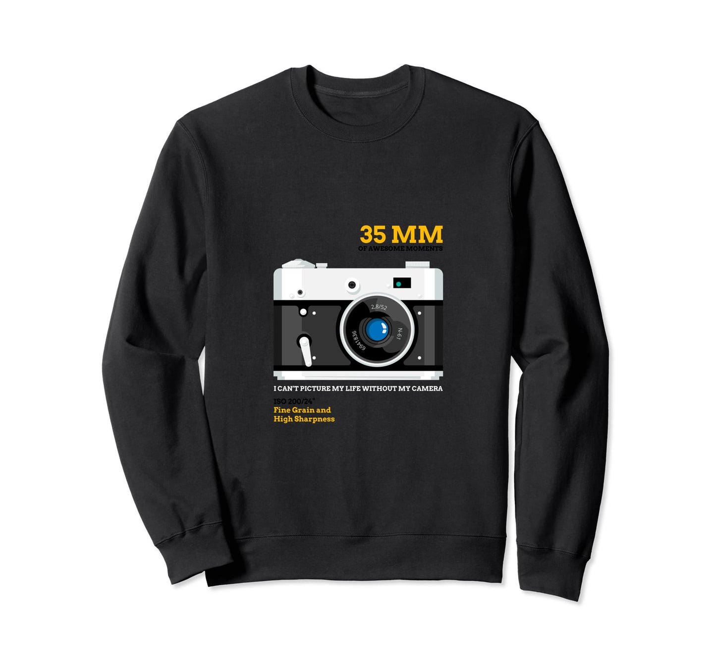 35 Mm Camera Sweatshirt - Novelty Apparel Men Women - T-Shirt, Sweatshirt, Hoodie
