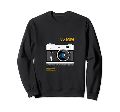 35 Mm Camera Sweatshirt - Novelty Apparel Men Women - T-Shirt, Sweatshirt, Hoodie