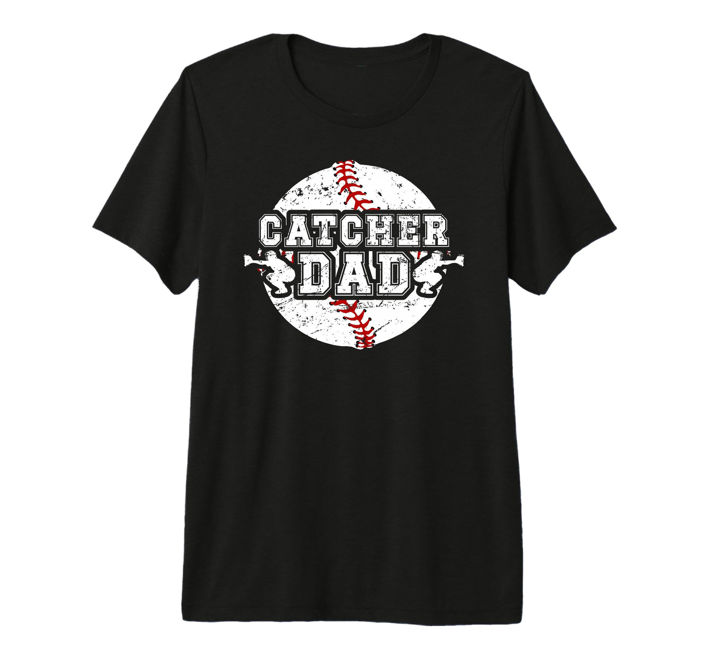 Mens Baseball Catcher Dad Proud T-Shirt - Aesthetic Graphic Men Women - T-Shirt, Sweatshirt, Hoodie