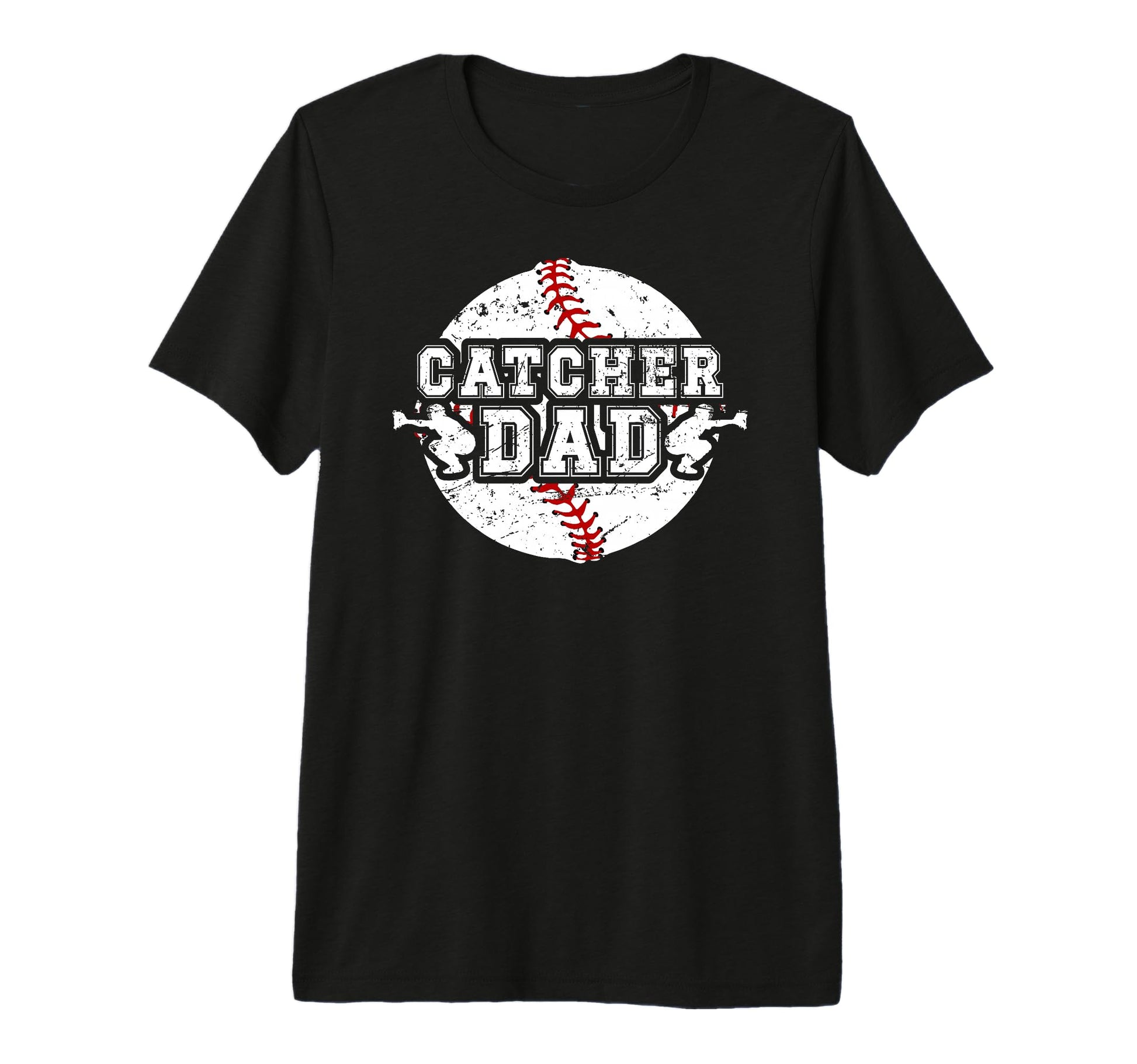 Mens Baseball Catcher Dad Proud T-Shirt - Aesthetic Graphic Men Women - T-Shirt, Sweatshirt, Hoodie