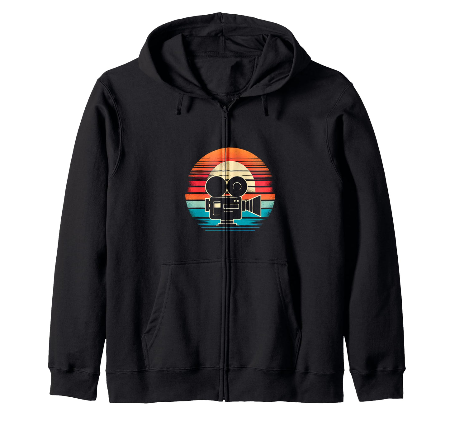 Sunset Camera Hoodie - Trendy Graphic Men Women - T-Shirt, Sweatshirt, Hoodie