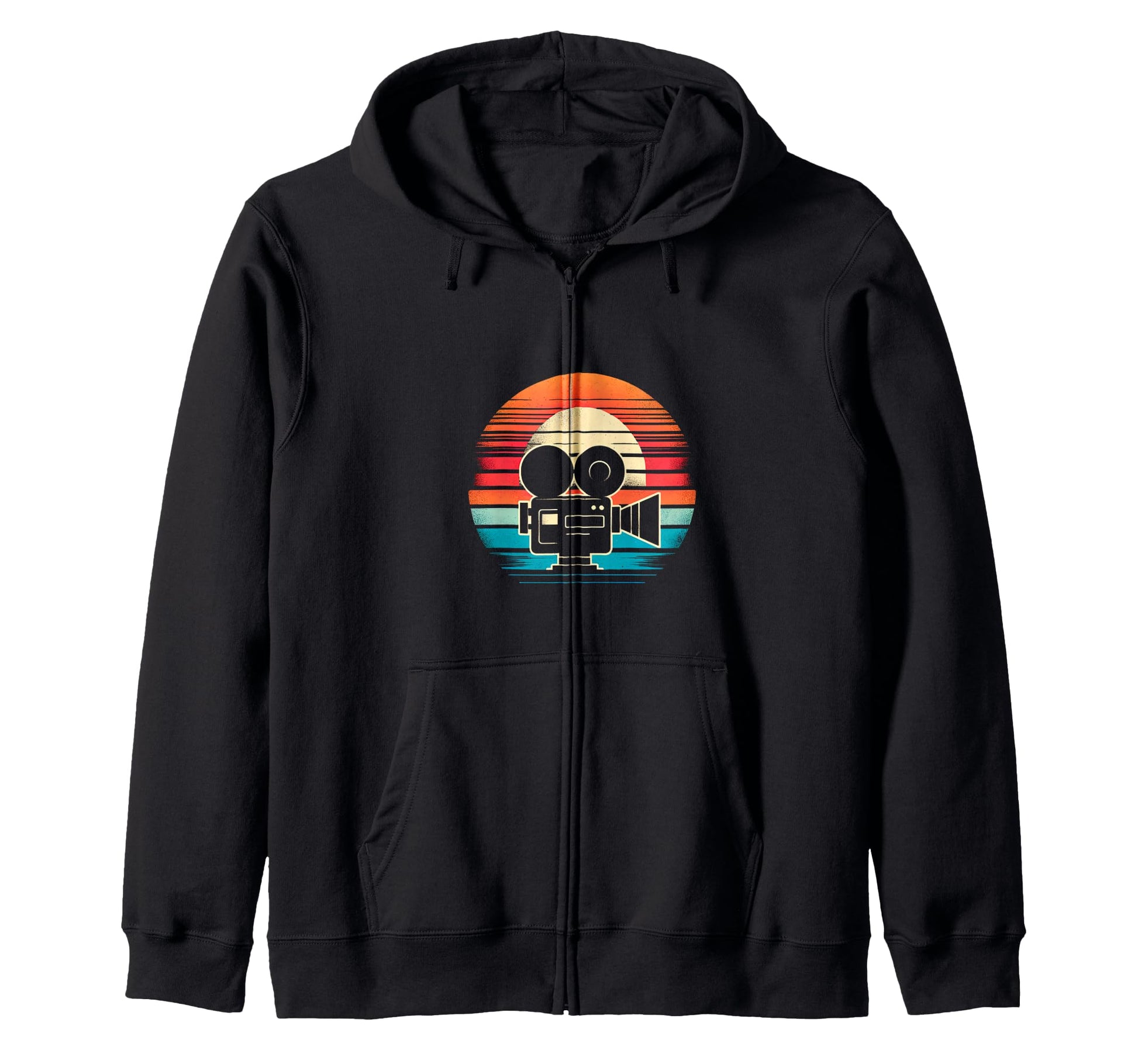 Sunset Camera Hoodie - Trendy Graphic Men Women - T-Shirt, Sweatshirt, Hoodie