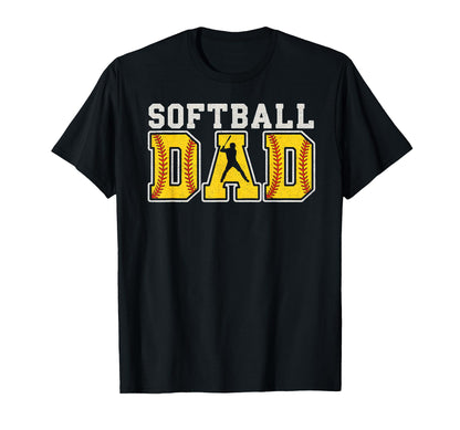 Softball Dad Softball Player Baseball T-Shirt - Aesthetic Graphic Unisex - T-Shirt, Sweatshirt, Hoodie