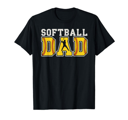 Softball Dad Softball Player Baseball T-Shirt - Aesthetic Graphic Unisex - T-Shirt, Sweatshirt, Hoodie