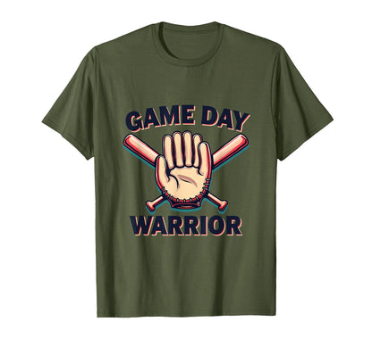 Game Day Warrior Baseball Mom T-Shirt - Trendy Graphic for Adults - T-Shirt, Sweatshirt, Hoodie