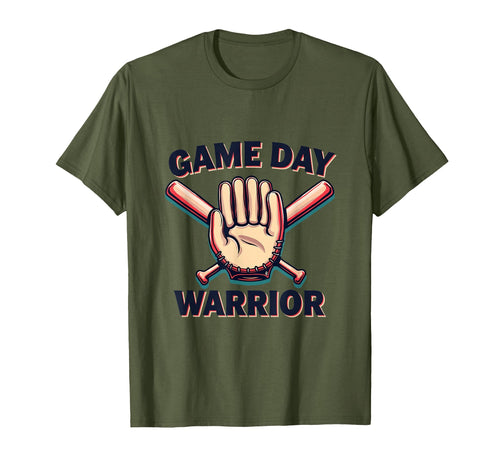 Game Day Warrior Baseball Mom T-Shirt - Trendy Graphic for Adults - T-Shirt, Sweatshirt, Hoodie