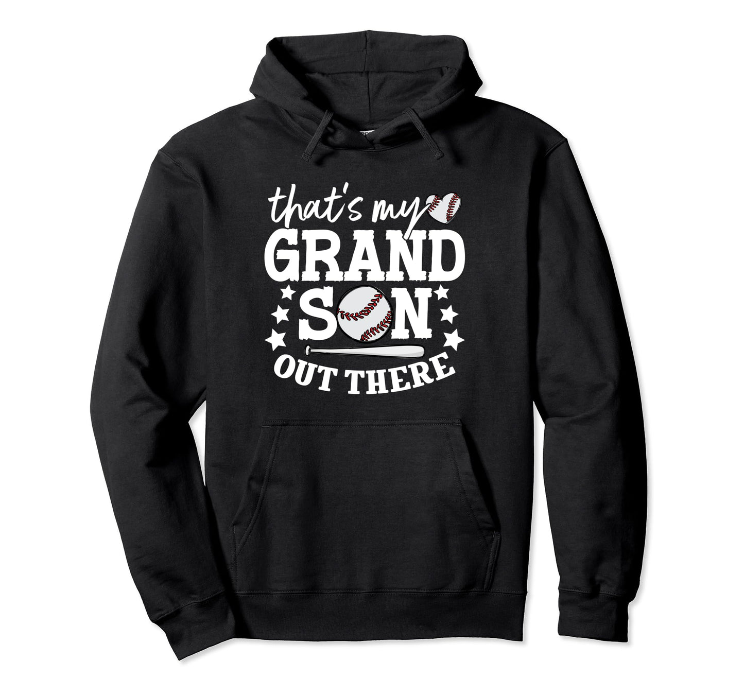 Thats My Grandson Out There Baseball Hoodie - Streetwear Style Unisex - T-Shirt, Sweatshirt, Hoodie