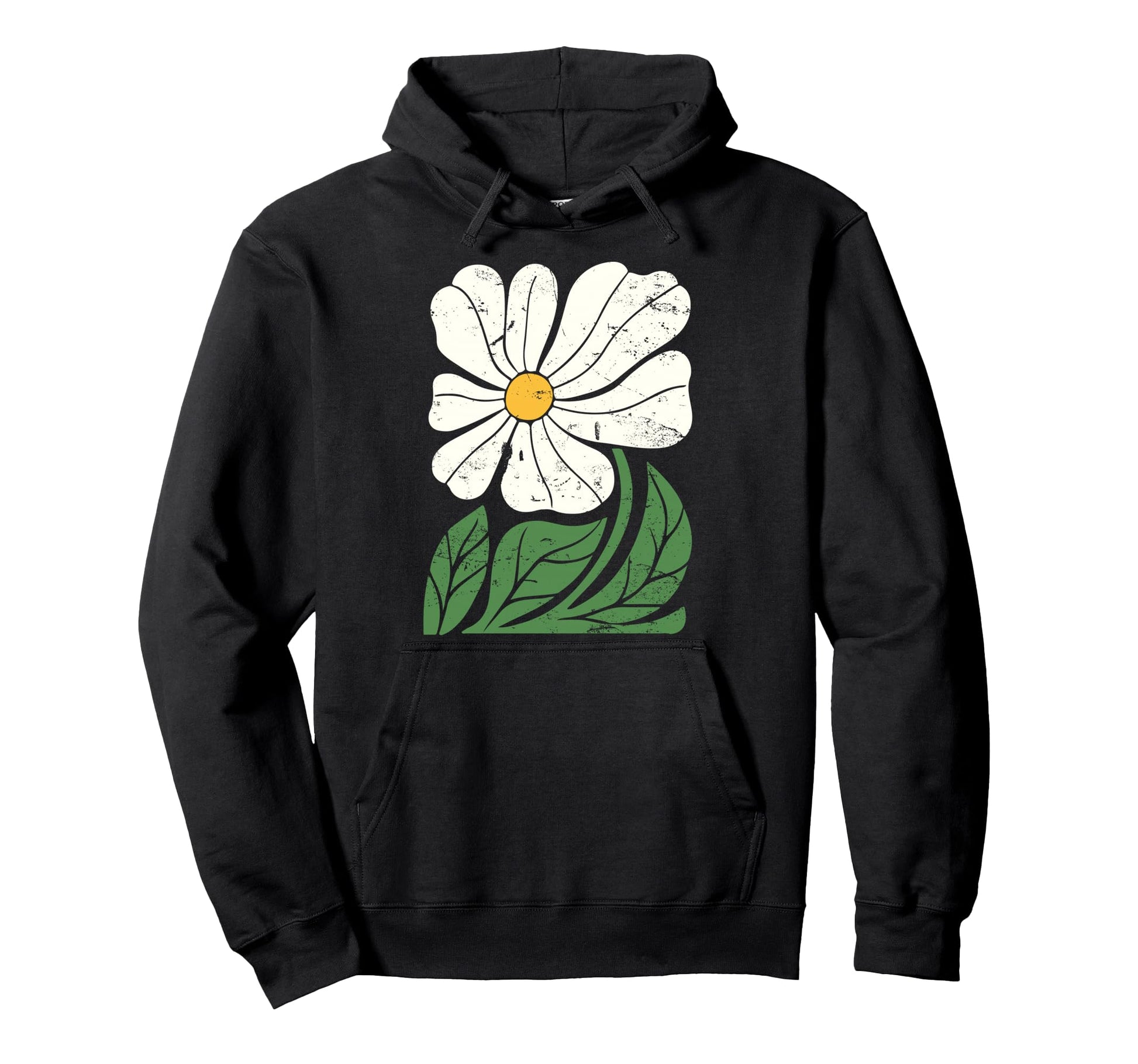 Boho Aesthetic Matisse Flower Hoodie - Fun Novelty Design Men Women - T-Shirt, Sweatshirt, Hoodie