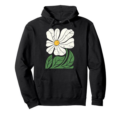Boho Aesthetic Matisse Flower Hoodie - Fun Novelty Design Men Women - T-Shirt, Sweatshirt, Hoodie