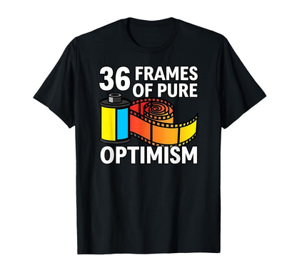 36 Frames Pure Optimism 35Mm Film T-Shirt - Minimalist Print for Adults - T-Shirt, Sweatshirt, Hoodie