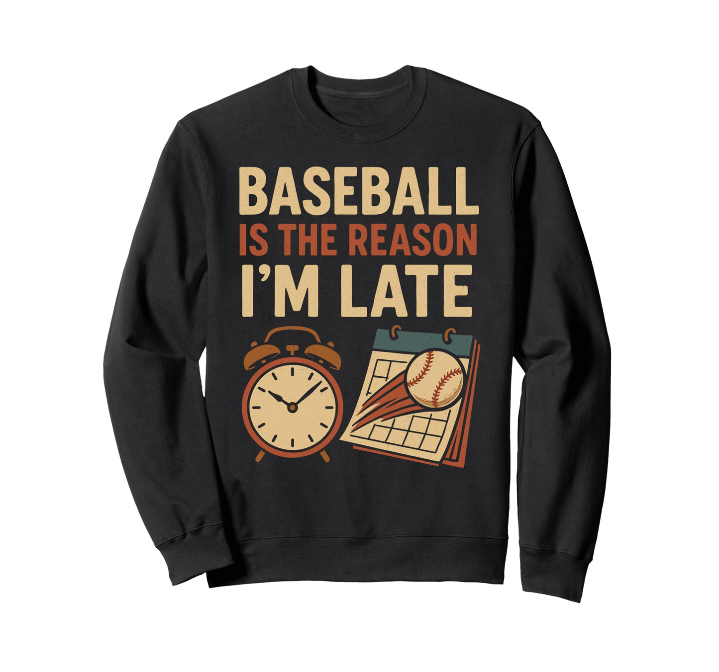 Baseball Mom Dugout Life Game Day Sweatshirt - Novelty Apparel for Adults - T-Shirt, Sweatshirt, Hoodie