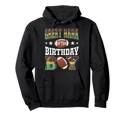 Great Nana Birthday Football Leopard Hoodie - Fun Novelty Design Men Women - T-Shirt, Sweatshirt, Hoodie