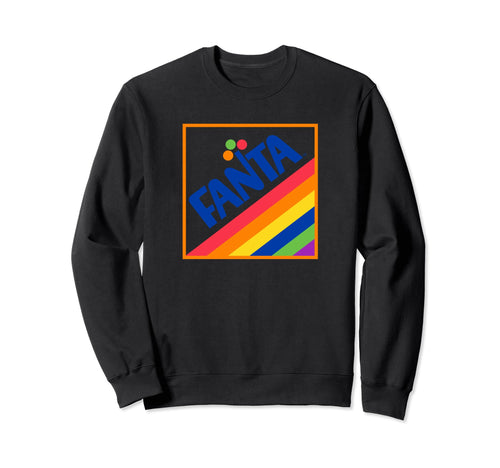 Fanta 1970S Rainbow Logo Sweatshirt - Minimalist Print Unisex - T-Shirt, Sweatshirt, Hoodie