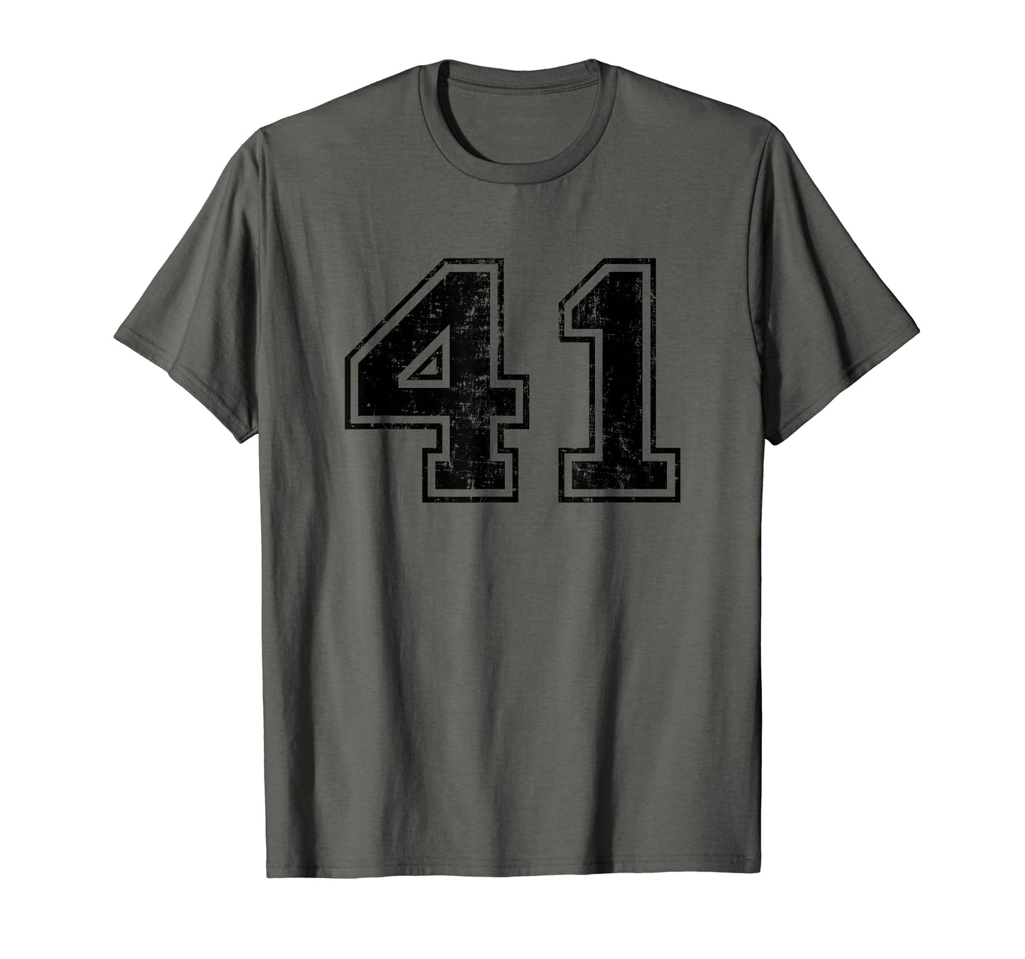 Number 41 Varsity Distressed Sport T-Shirt - Novelty Apparel Men Women - T-Shirt, Sweatshirt, Hoodie