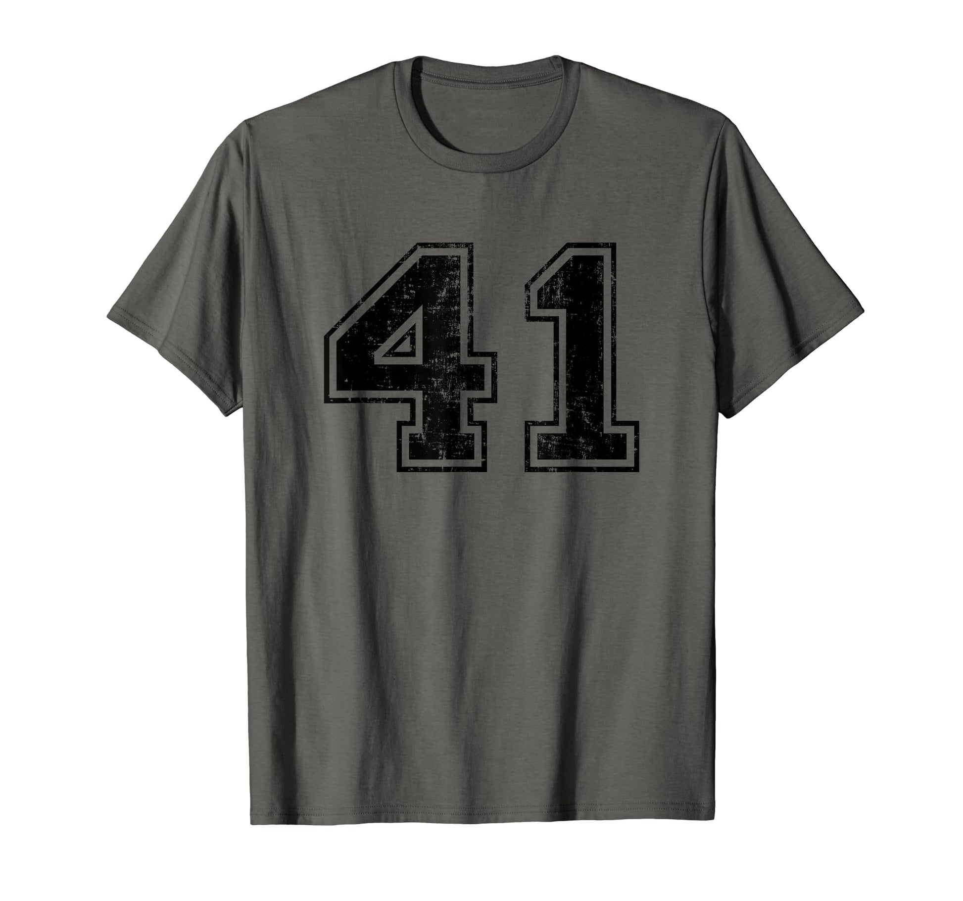 Number 41 Varsity Distressed Sport T-Shirt - Novelty Apparel Men Women - T-Shirt, Sweatshirt, Hoodie