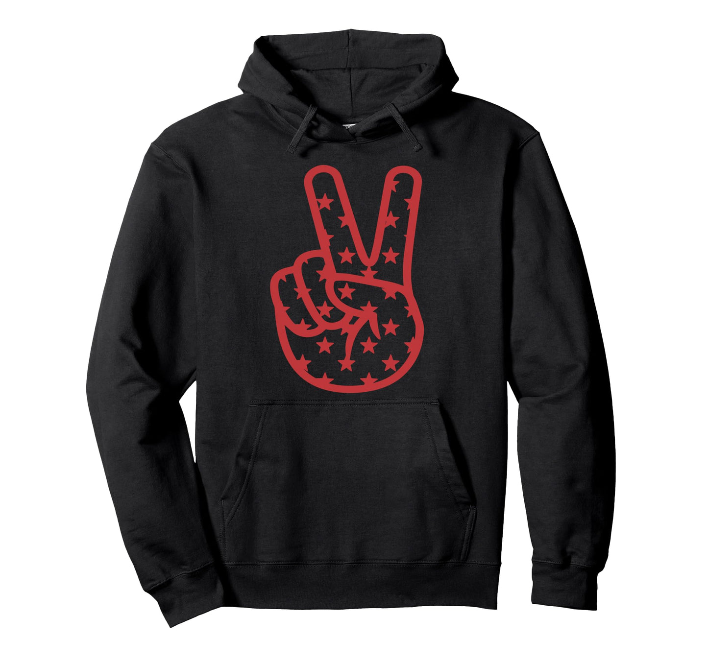 Peace Fingers Hippie Love Sign Peace Hoodie - Trendy Graphic for Adults - T-Shirt, Sweatshirt, Hoodie