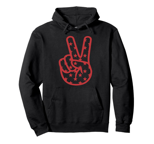 Peace Fingers Hippie Love Sign Peace Hoodie - Trendy Graphic for Adults - T-Shirt, Sweatshirt, Hoodie