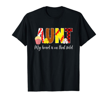 That Field Baseball Softball Aunt Ballers T-Shirt - Graphic Print Unisex - T-Shirt, Sweatshirt, Hoodie