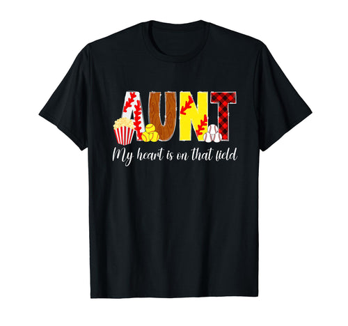 That Field Baseball Softball Aunt Ballers T-Shirt - Graphic Print Unisex - T-Shirt, Sweatshirt, Hoodie