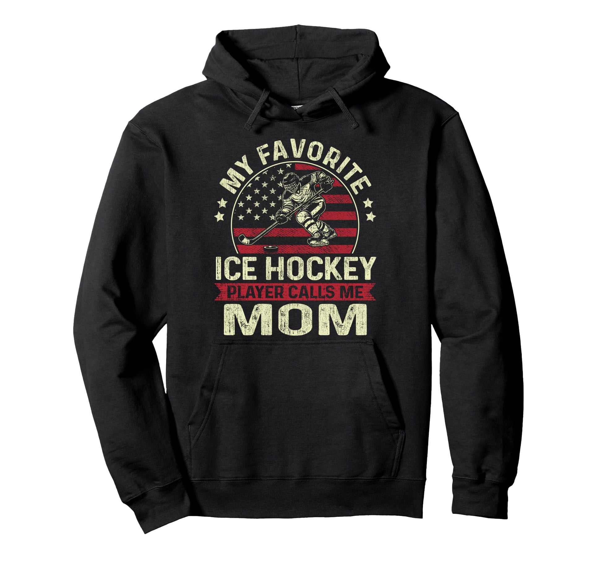 My Favorite Ice Hockey Player Calls Hoodie - Minimalist Print for Adults - T-Shirt, Sweatshirt, Hoodie