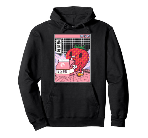Strawberry Milk Digital Japan Otaku Anime Hoodie - Custom Art Print Unisex - T-Shirt, Sweatshirt, Hoodie