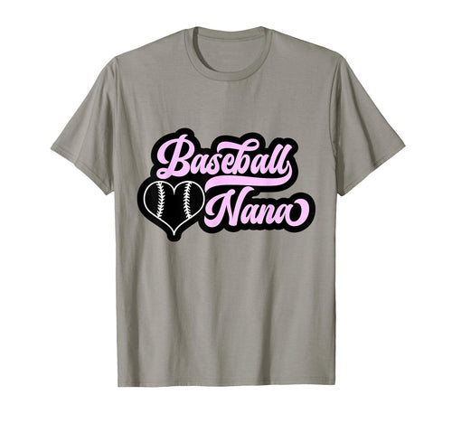 Baseball Nana Grandma Proud T-Shirt - Minimalist Print Men Women - T-Shirt, Sweatshirt, Hoodie
