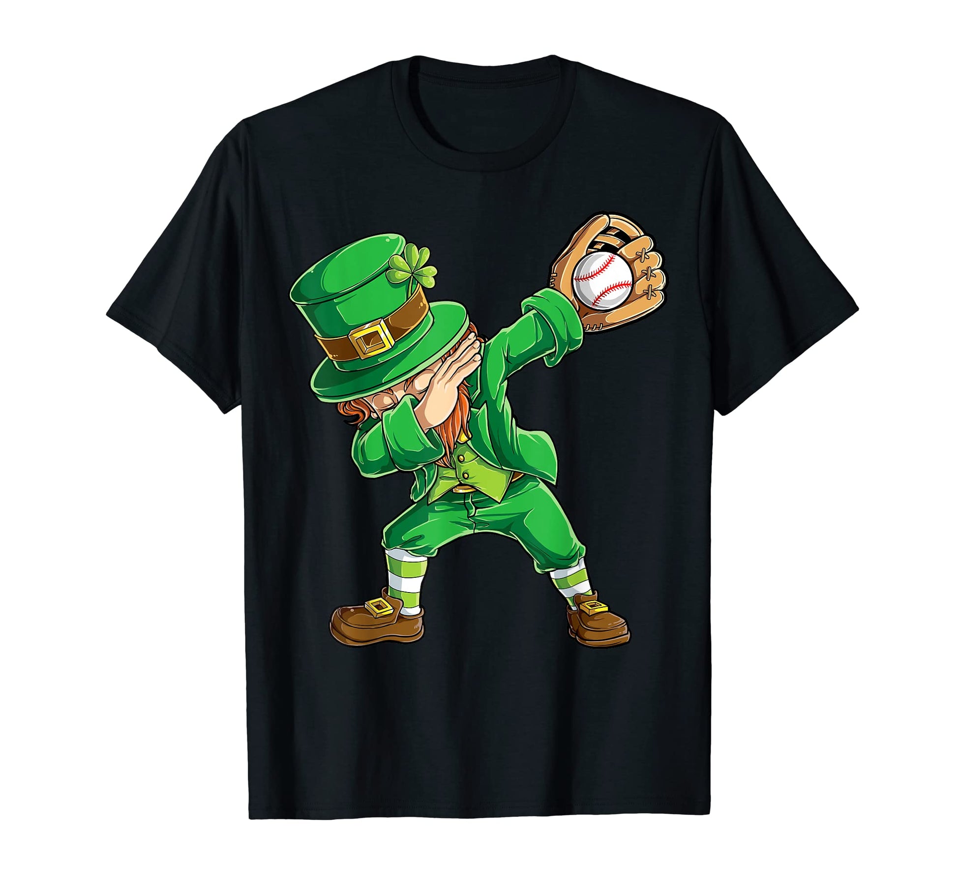 Dabbing Leprechaun St Patricks Day T-Shirt - Custom Art Print Unisex - T-Shirt, Sweatshirt, Hoodie