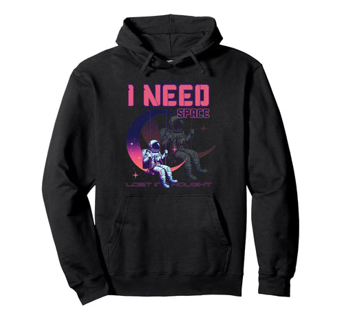 Astronaut Swing Moon Space Sad Aesthetic Hoodie - Custom Art Print Unisex - T-Shirt, Sweatshirt, Hoodie