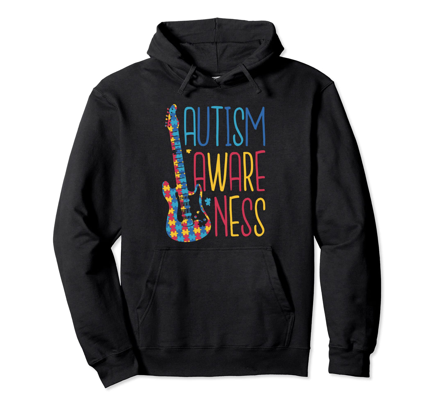 Colorful Puzzle Pieces Autism Hoodie - Aesthetic Graphic for Adults - T-Shirt, Sweatshirt, Hoodie