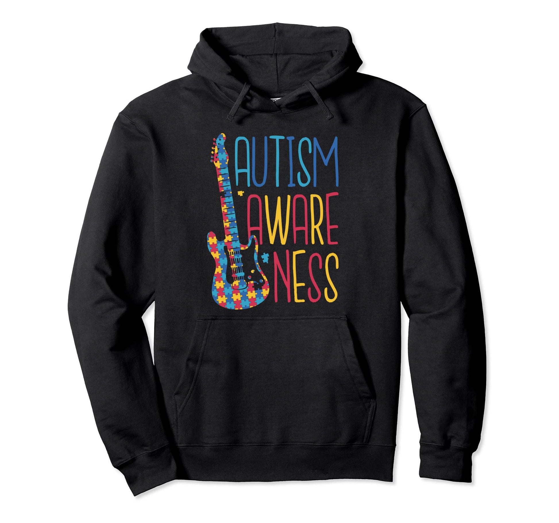 Colorful Puzzle Pieces Autism Hoodie - Aesthetic Graphic for Adults - T-Shirt, Sweatshirt, Hoodie