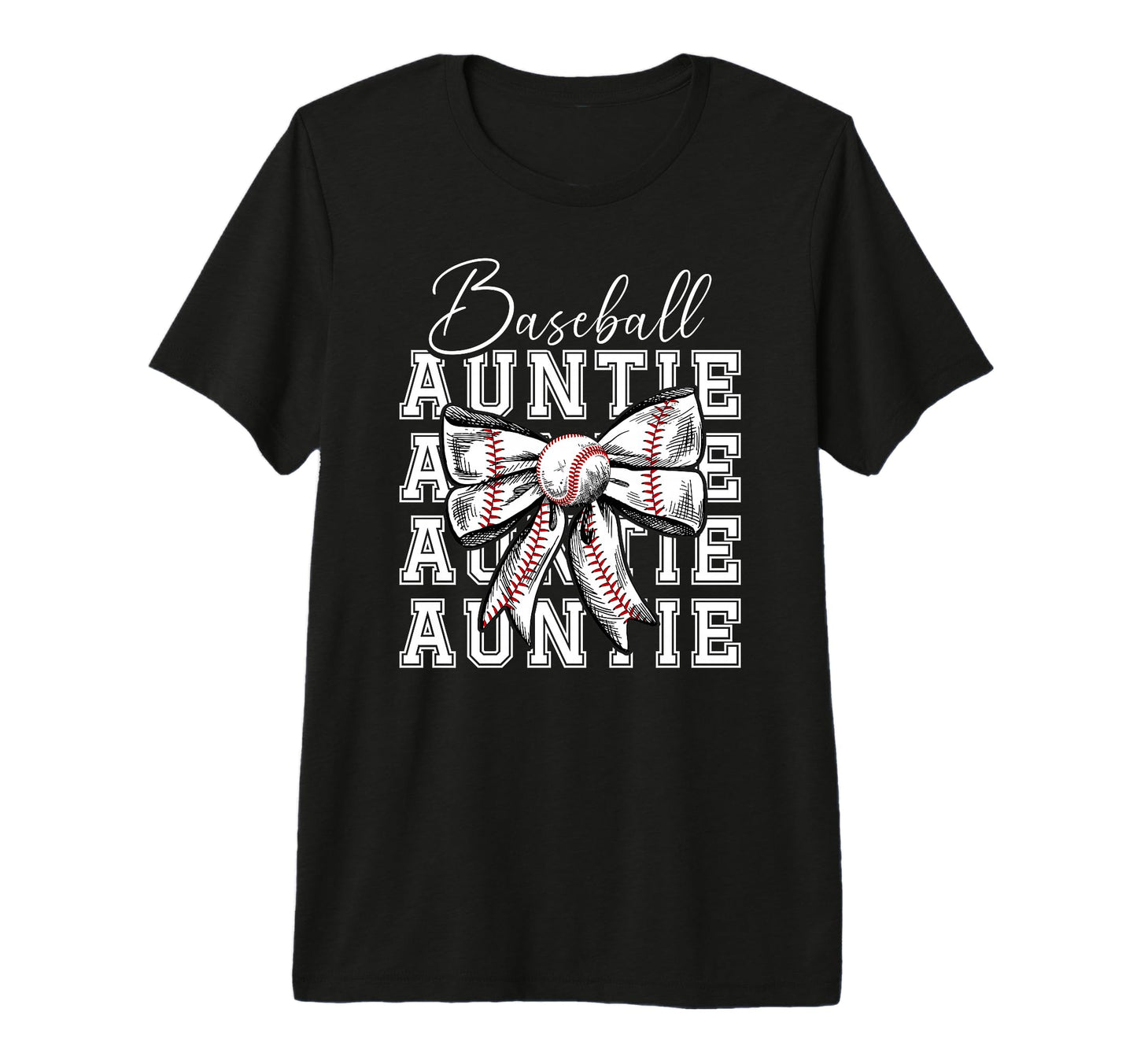 Baseball Auntie Coquette Baseball T-Shirt - Fun Novelty Design for Adults - T-Shirt, Sweatshirt, Hoodie