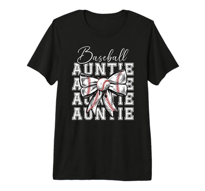 Baseball Auntie Coquette Baseball T-Shirt - Fun Novelty Design for Adults - T-Shirt, Sweatshirt, Hoodie